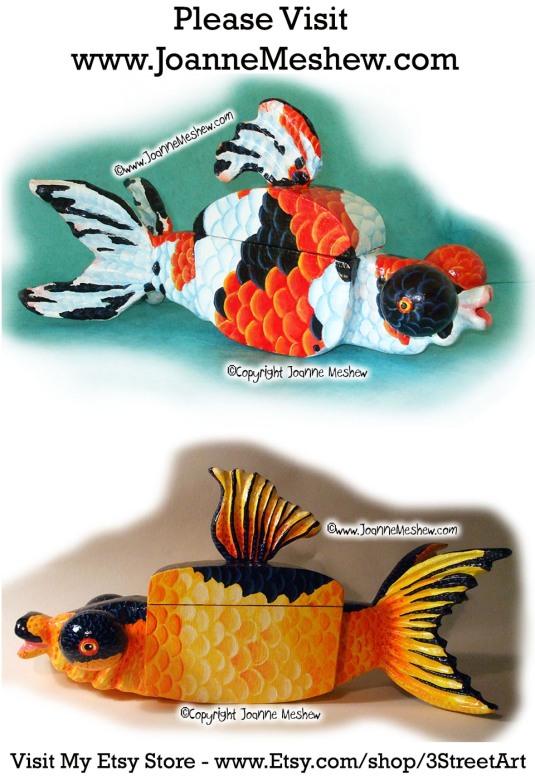 Goldfish Box Sculptures by Joanne Meshew